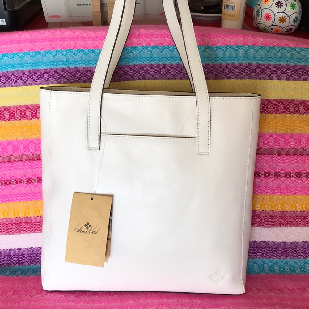 Patricia Nash White Leather Tote Bag